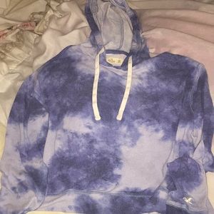 Hollister Blue Tie-Dye Sweatshirt